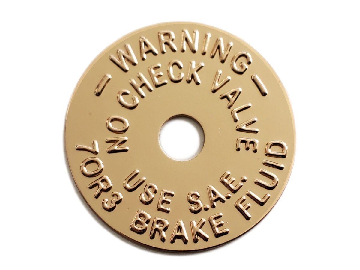 Master Cylinder Vent Shields (Copper Rounds)